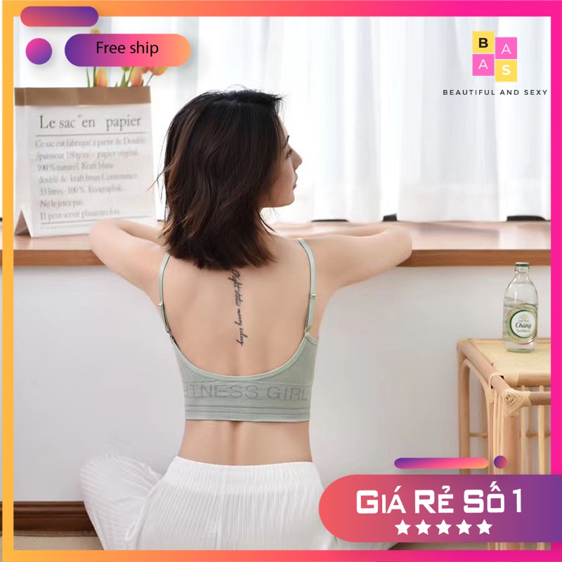 Áo bra 2 dây tập Gym, Yoga, áo lót nữ 2 dây BAS058