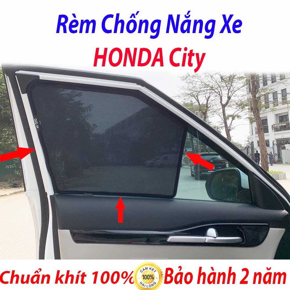 Rèm che nắng xe Honda City 2010-2023 chống nắng giảm đến 99% cho xe Honda City (Rèm Chuẩn Theo Xe)