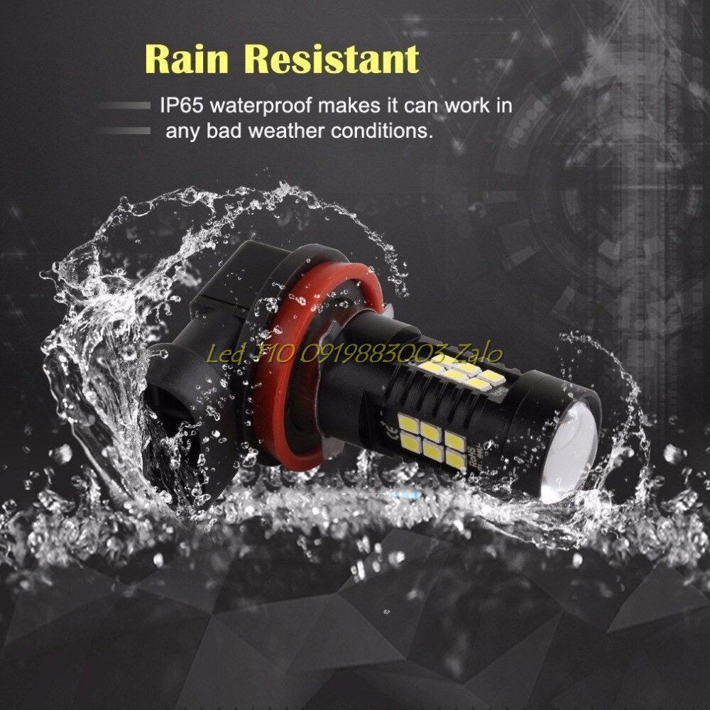 Đèn sương mù đèn gầm ô tô công suất lớn H8, H11 21 chip led 3030 siêu sáng