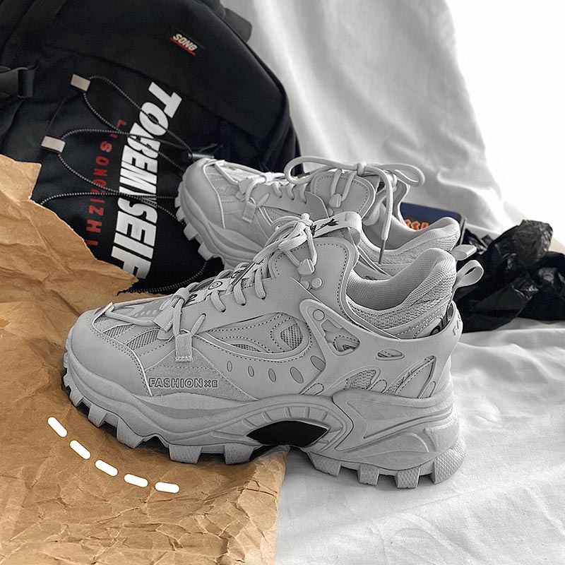 Giày thể thao sneakers nam phản quang D106, phong cách trẻ trung năng động, đế cao su non đi cực êm