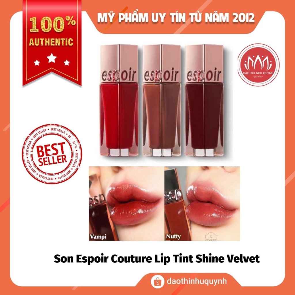 Son tint bóng ESPOIR mềm môi căng mọng Espoir Couture Lip Tint Shine Velvet Fall/Winter '21 ESPR03