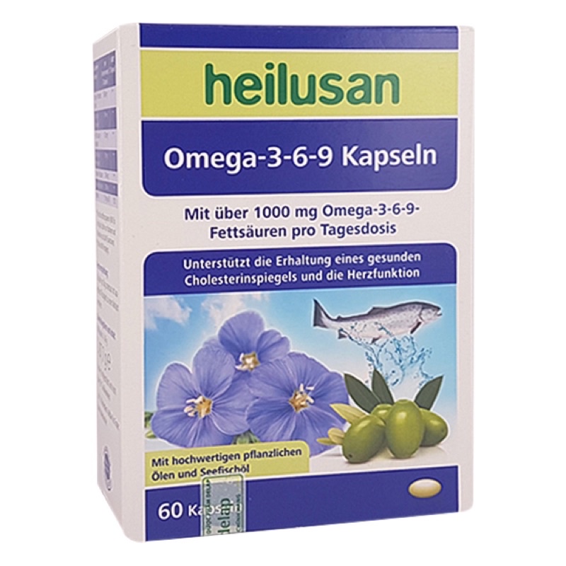 HEILUSAN OMEGA-3-6-9 KAPSELN - HỖ TRỢ GIẢM MỠ MÁU, TỐT CHO TIM MẠCH, NÃO BỘ, MẮT, HUYẾT ÁP