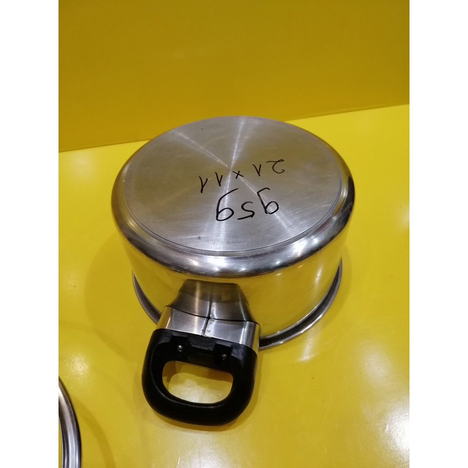 Nồi inox nội địa Nhật, size 21cm, cao 11cm (mã 959), Dùng được bếp từ