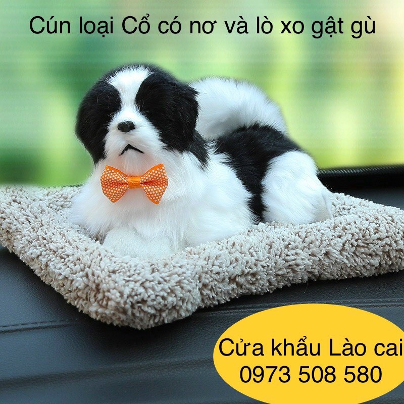 chó mèo để taplo oto( loại đầu gật gù)-chó mèo than hoạt tính