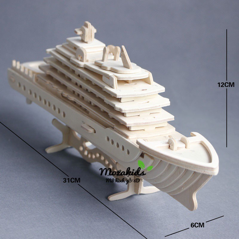 Đồ chơi lắp ráp gỗ 3D Mô hình Du Thuyền