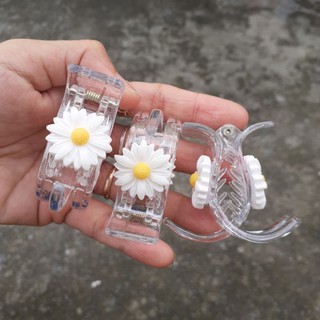 Kẹp 3 răng trong đính hoa cúc (Ảnh thật)