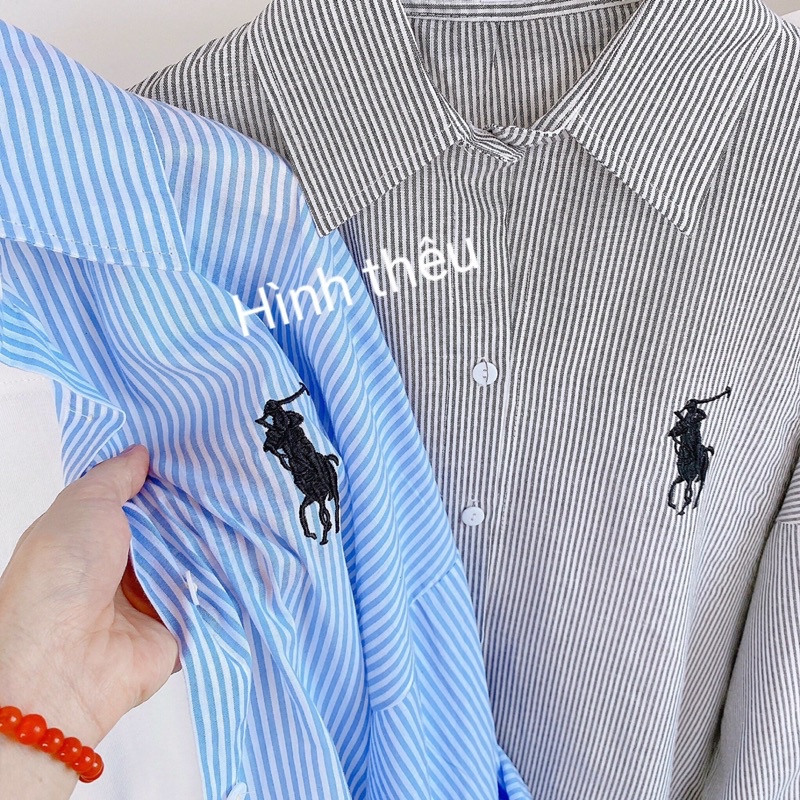 áo sơmi thêu hình polo