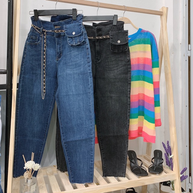 Quần bagy xích kèm túi