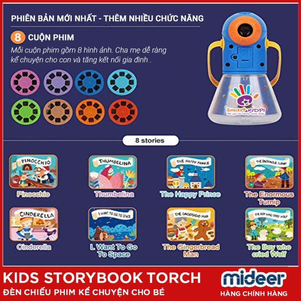 [SỈ] Đèn Pin Kể Chuyện Chính hãng MIDEER Mẫu Mới Nhất - STORY BOOK TORCH DC14  toy.garden