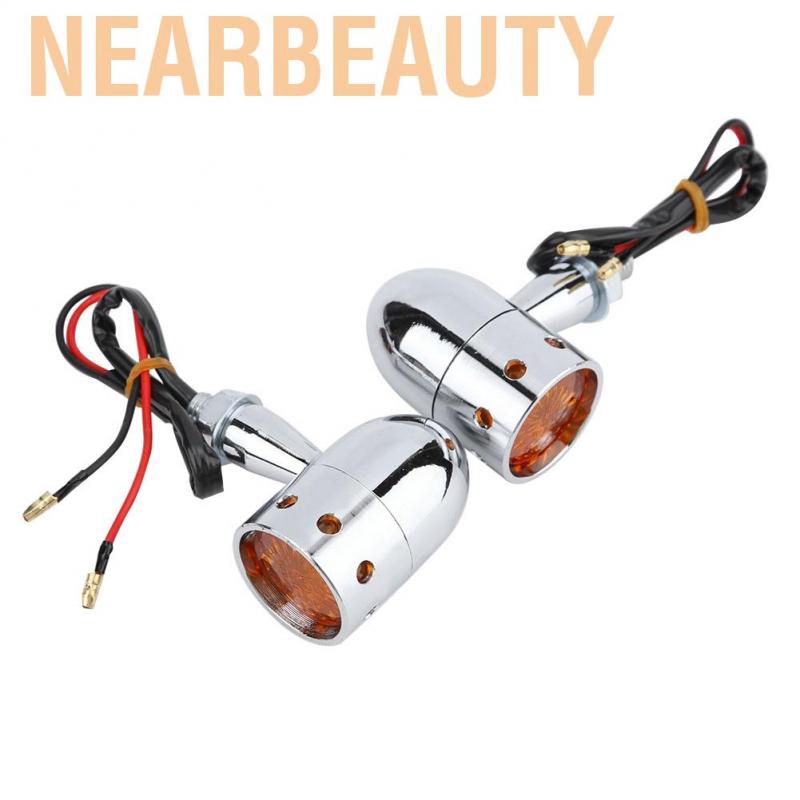 Đèn LED hình quả cầu nearbeauty cho Moto phong cách retro ( màu bạc )