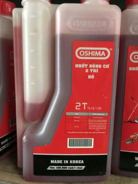 Nhớt OSHIMA 2 Thì Dùng Cho Máy Cắt Cỏ, Máy Cưa