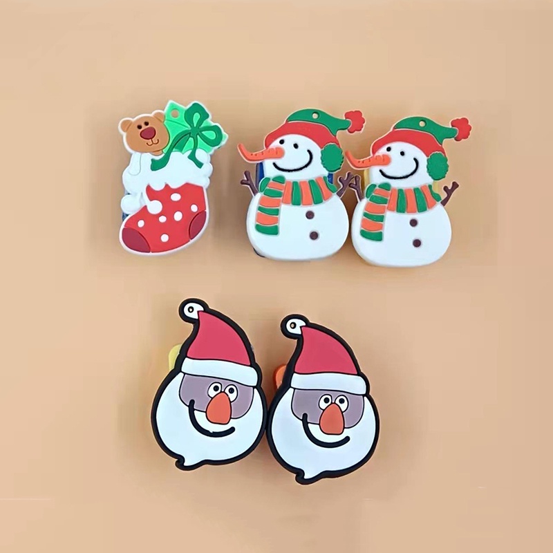 Gọt Bút Chì Hai Lỗ Thiết Kế Nhỏ Nhắn Họa Tiết Hoạt Hình Phong Cách Giáng Sinh Dễ Thương Cho Bé