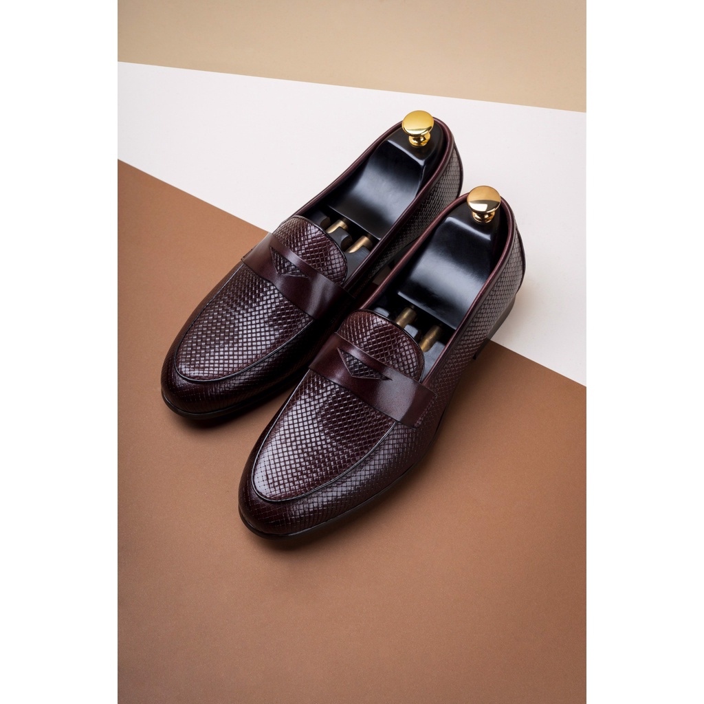 GIÀY DA NAM ADAM STORE MẬN KHOÉT DA SẦN 407-12BM