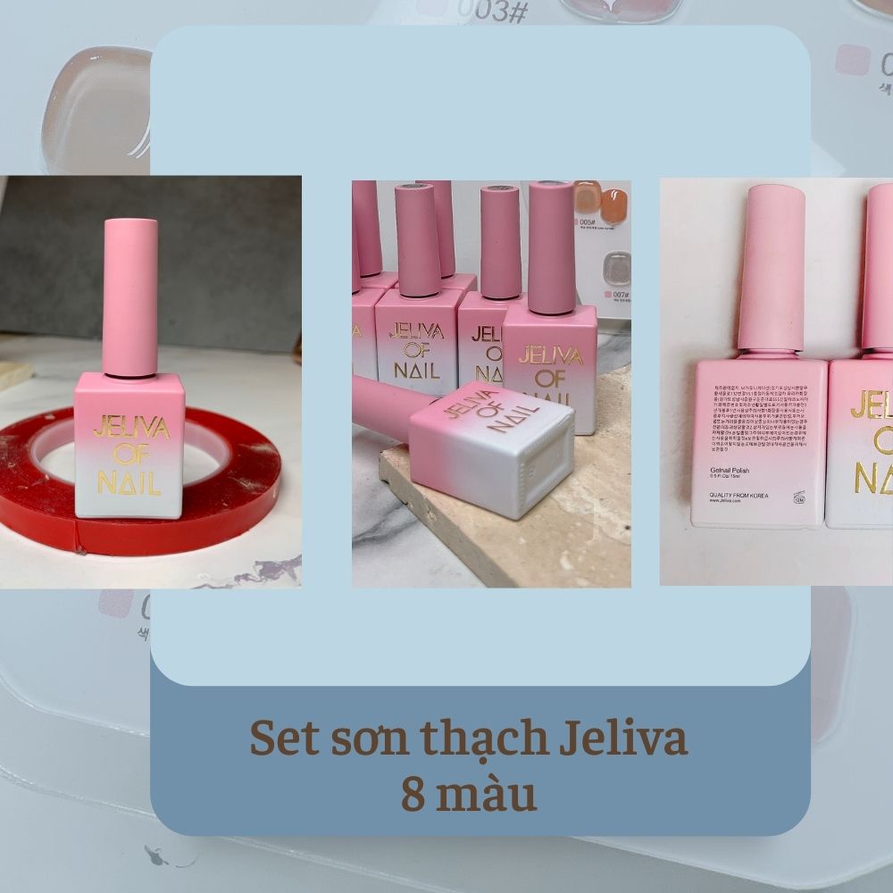 [Mã 253FMCGSALE giảm 8% đơn 500K] Set Sơn thạch Jeliva 8 màu