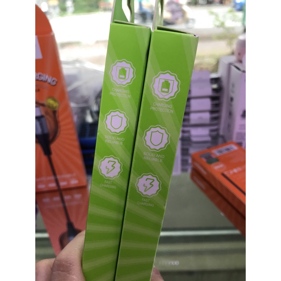 Dây sạc hoco chính hãng x38, chân dẹt dành cho máy samsung, oppo, máy trắng đen đời cũ, chân micro