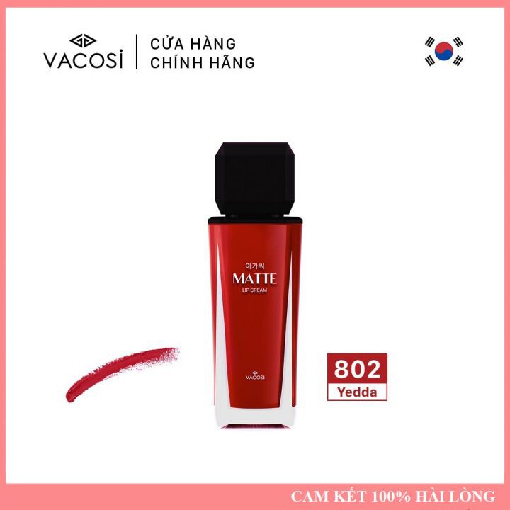 [ HÀNG CHÍNH HÃNG ] Son Kem Lì, Lên Màu Chuẩn, Mịn Mượt Như Nhung Vacosi Natural Studio Matte Lip Cream 11.3g