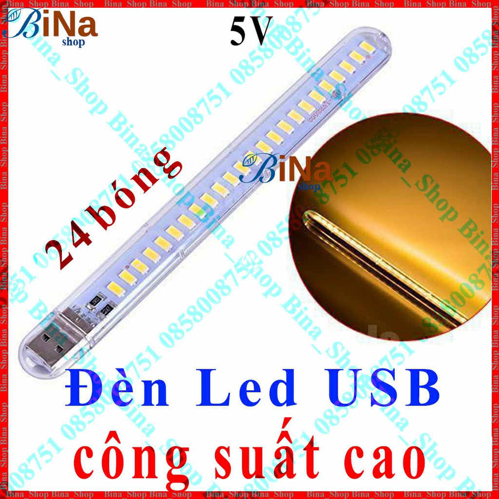 Đèn Led USB 24 bóng 5V sáng mạnh