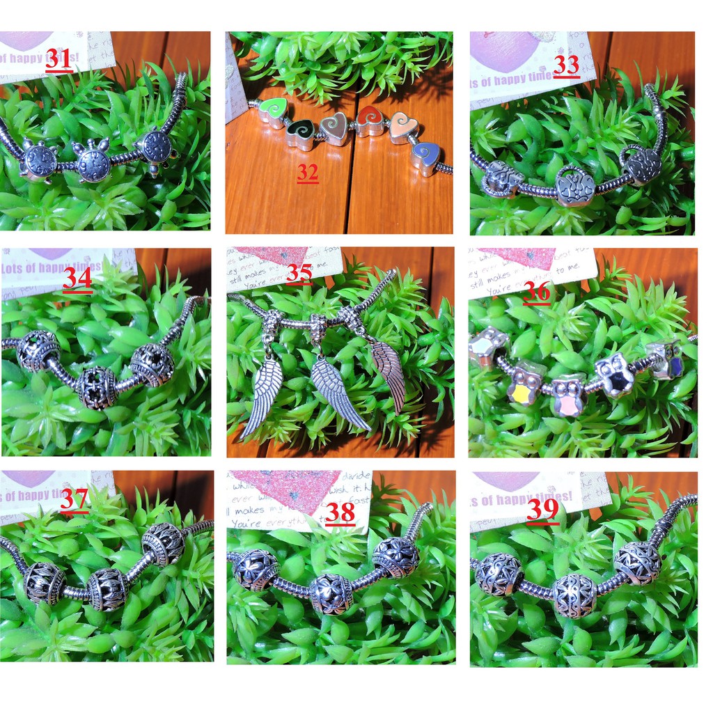 Hạt Charm, Hạt Cườm Kết Vòng Đeo Tay