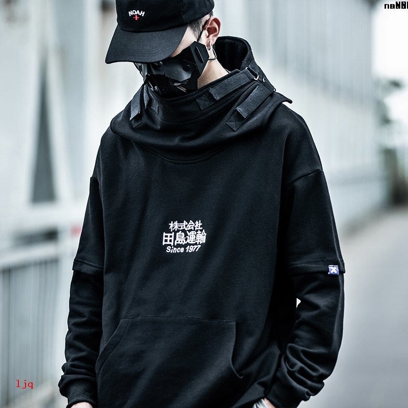 Áo Hoodie Cổ Cao Miệng Cá Kiểu Hip-Hop Cá Tính Cho Nam