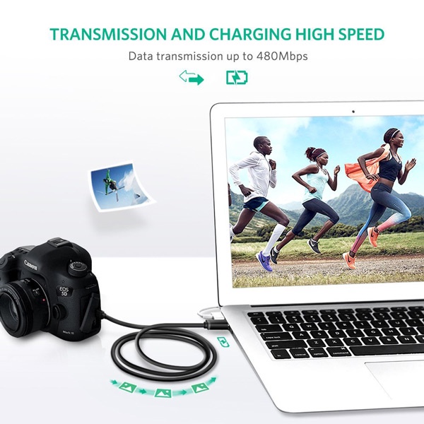 Cáp Mini Usb Sang USB 2.0 mạ vàng Ugreen 10354/10355/10385/10386  - Hàng Chính Hãng