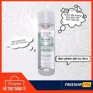 Nước tẩy trang da mụn Eucerin Pro Acne Solution Acne & Make-Up Cleansing Water