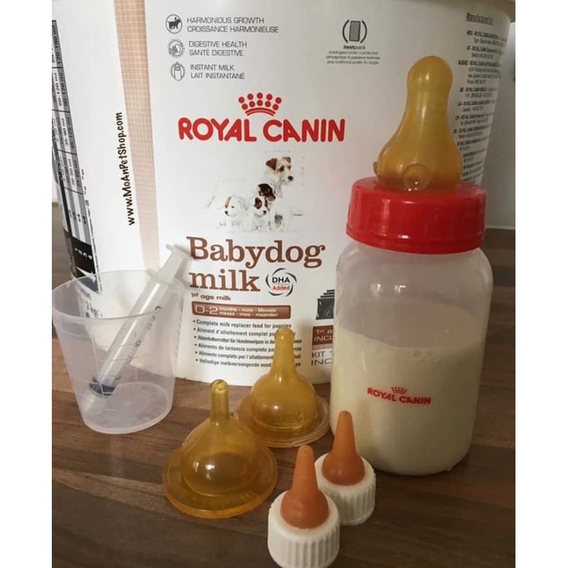 Sữa Royal Canin gói 400g ( thùng nguyên 400g x 5 = thùng 2kg kèm bình)