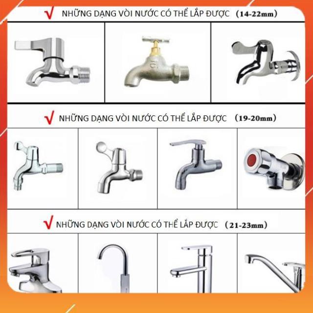 ❤️ Bộ dây vòi xịt nước rửa xe, tưới cây đa năng, tăng áp 3 lần, loại 3m, 5m 206587Mcút sập, nối PE, d.vàng