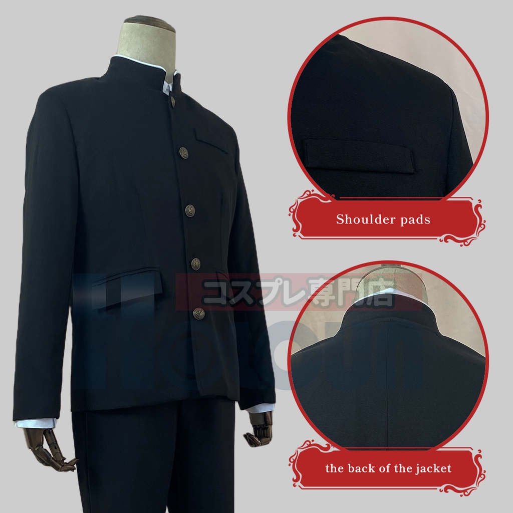 HOLOUN Anime Chainsaw Man Cosplay Costume Denji Yoshida Hirofumi Bộ Tóc Giả Màu Đen Hóa Trang Nhân Vật Halloween Christmas Gift