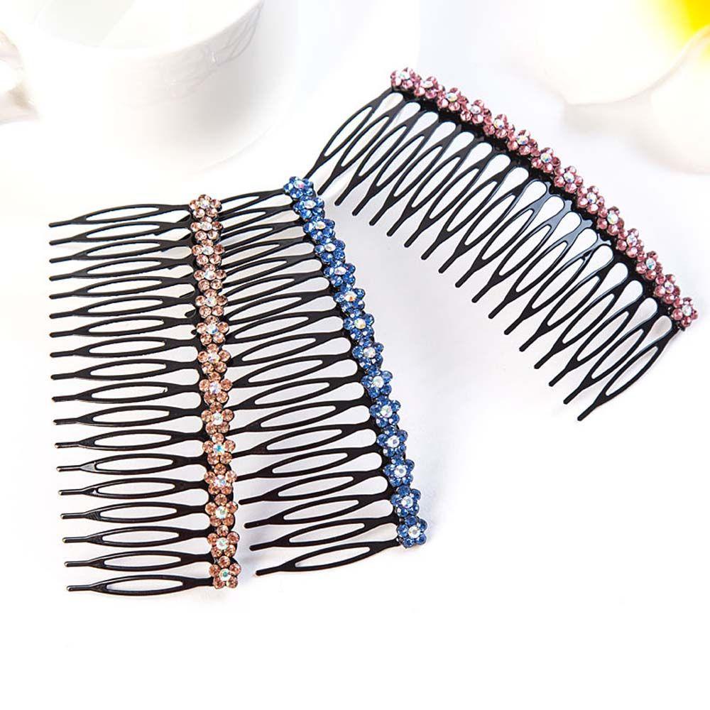 Kẹp Tóc Đuôi Ngựa VANES1 Phong Cách Vintage Cho Nữ Giá Đỡ|Kẹp Tóc Đính Hạt Thời Trang Cho Nữ