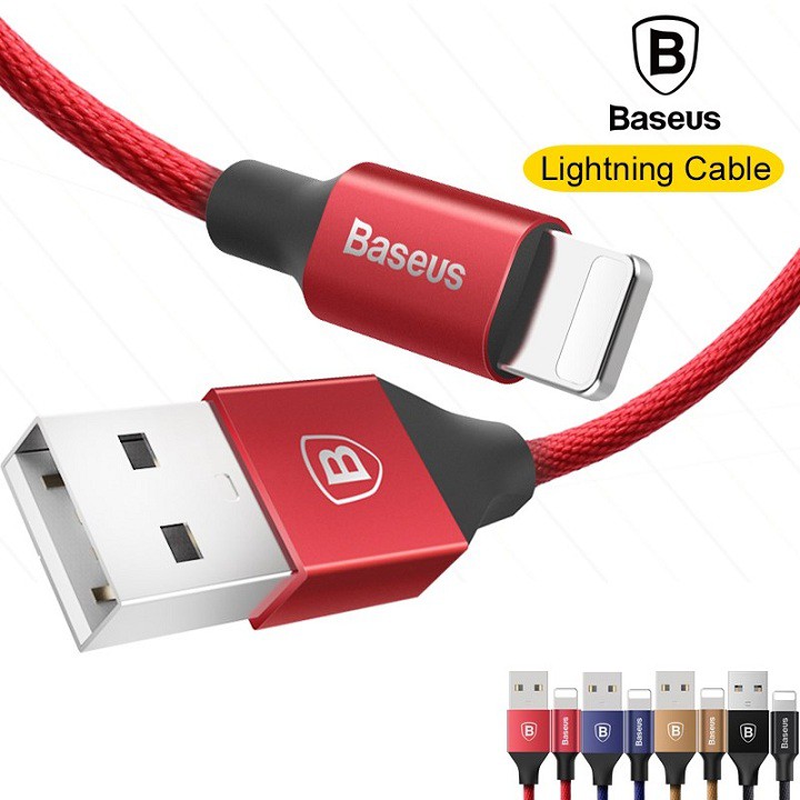 Baseus - Cáp Sạc Nhanh Cho Iphone Bọc Dù Dài 1M, 2M, 3M - Hàng Chính Hãng