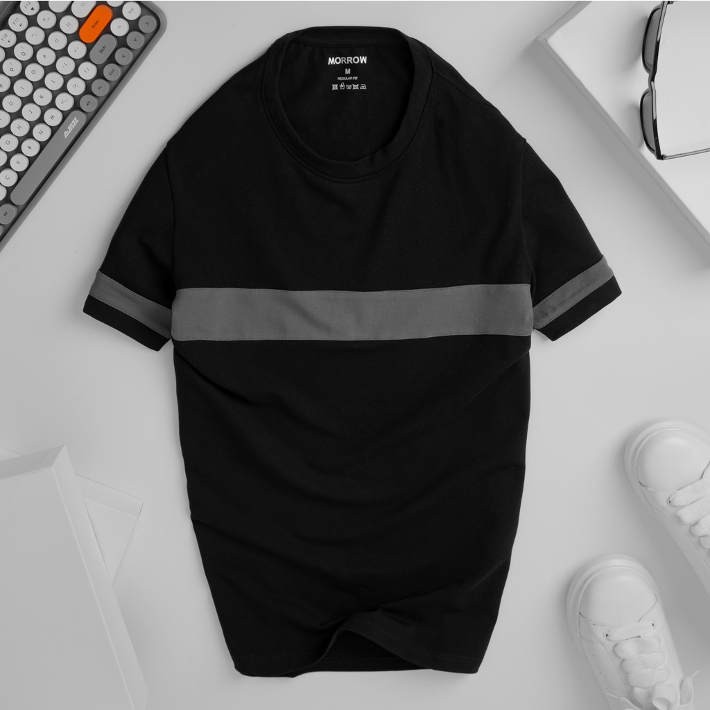 Áo thun nam cổ tròn CINE vải cá sấu Cotton xuất xịn, chuẩn form, trẻ trung, thanh lịch -MORROW | BigBuy360 - bigbuy360.vn