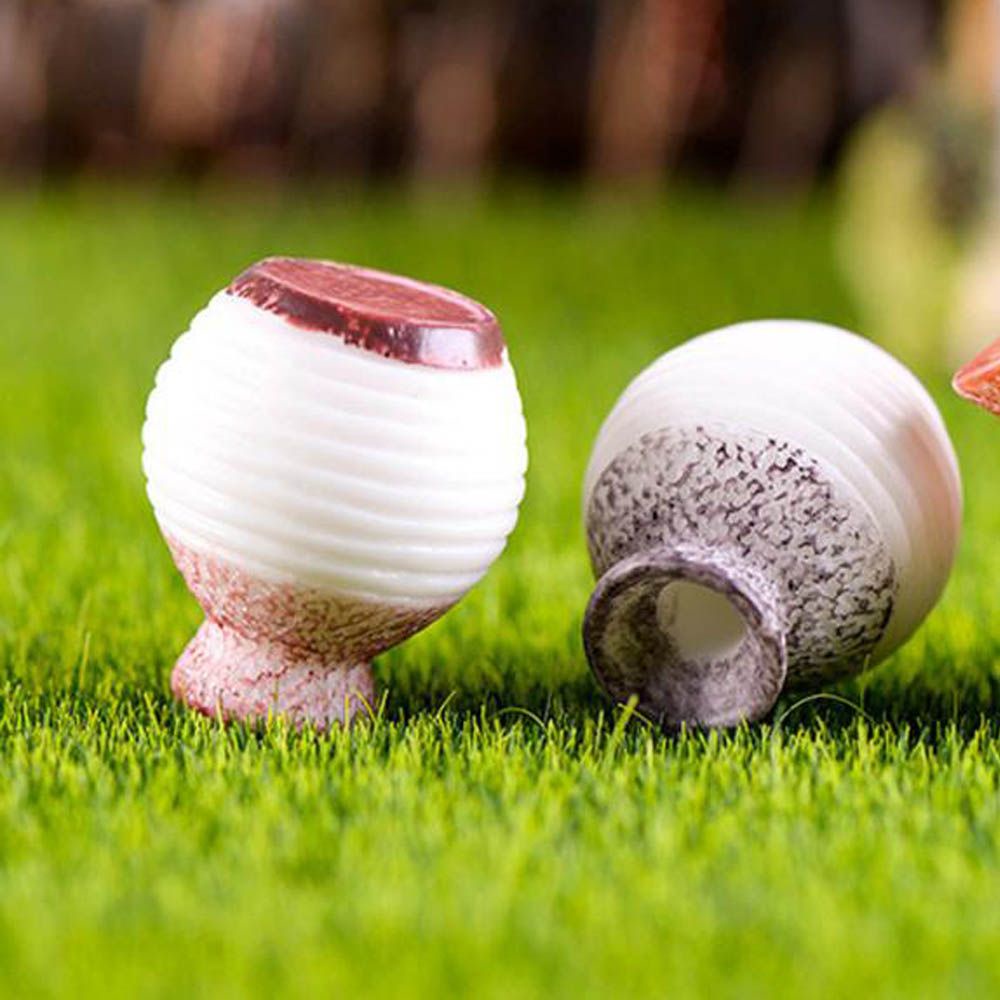 Set 5 Mô Hình Bình Hoa Mini Bằng Nhựa Resin Dùng Trang Trí Tiểu Cảnh Diy