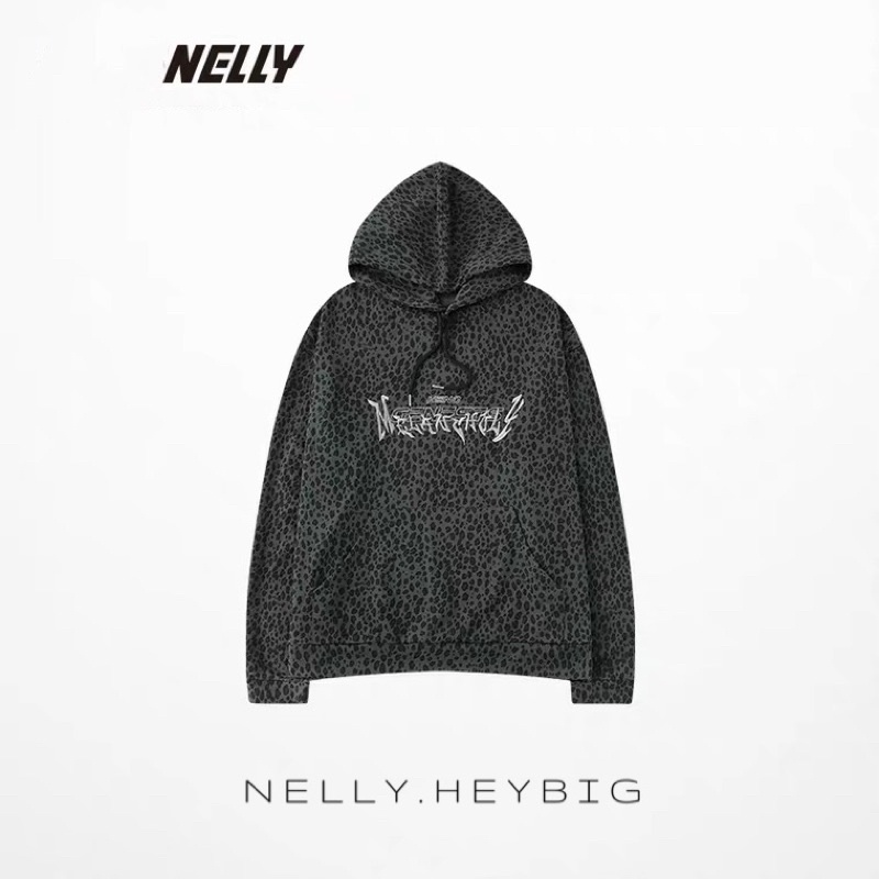 Áo hoodie da cá  Nelly Heybig form rộng dành cho nam và nữ 12 100