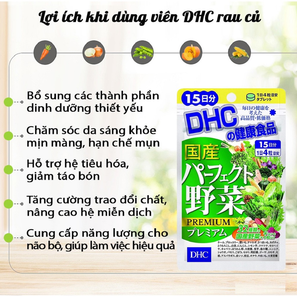 Vitamin tổng hợp DHC rau củ quả Nhật Bản