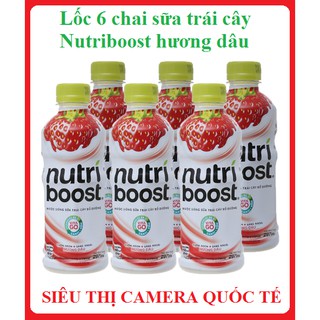Lốc 6 chai sữa trái cây Nutriboost hương dâu