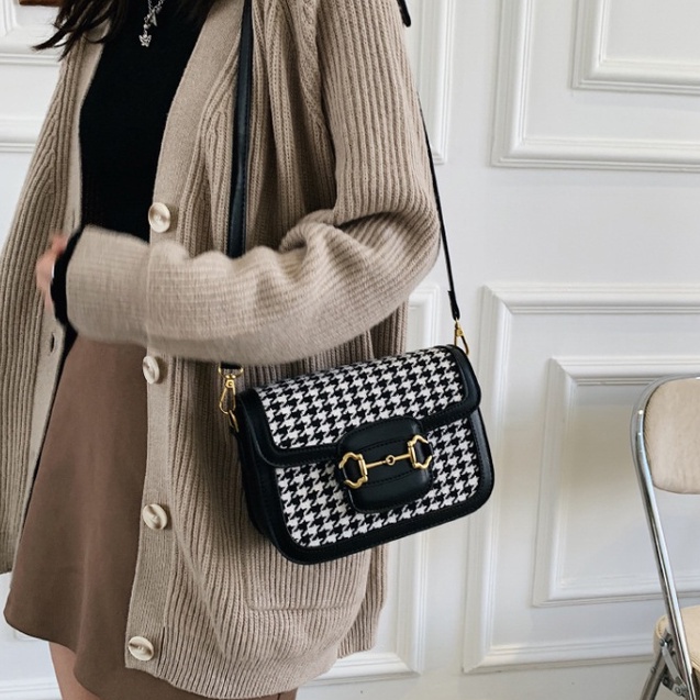 Túi Xách Nữ Linh Store Túi Đeo Chéo Hà Hồ Sang Chảnh Thời Trang Hot Trend Vân Caro