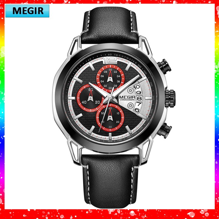 Đồng hồ nam MEGIR Z-2071 Chính hãng cao cấp Kiểu máy Chronograph