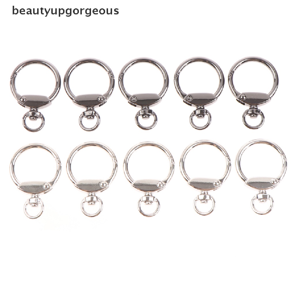 [Beautyupgorgeous] Set 5 Kẹp Móc Khóa Tôm Hùm Dạng Xoay Bằng Kim Loại