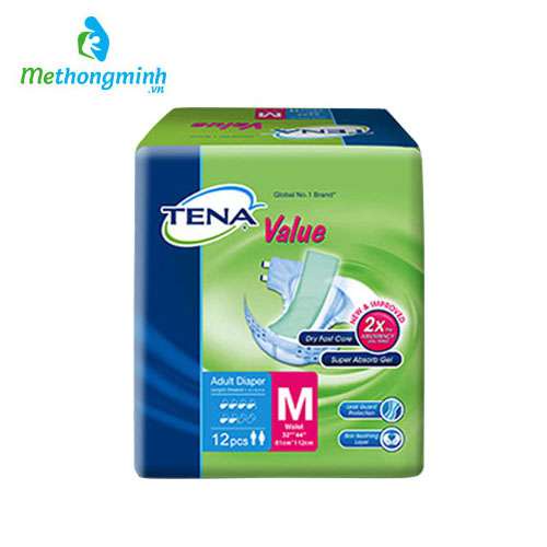 Tã dán người lớn TENA Value M 12 miếng (45 - 65kg)