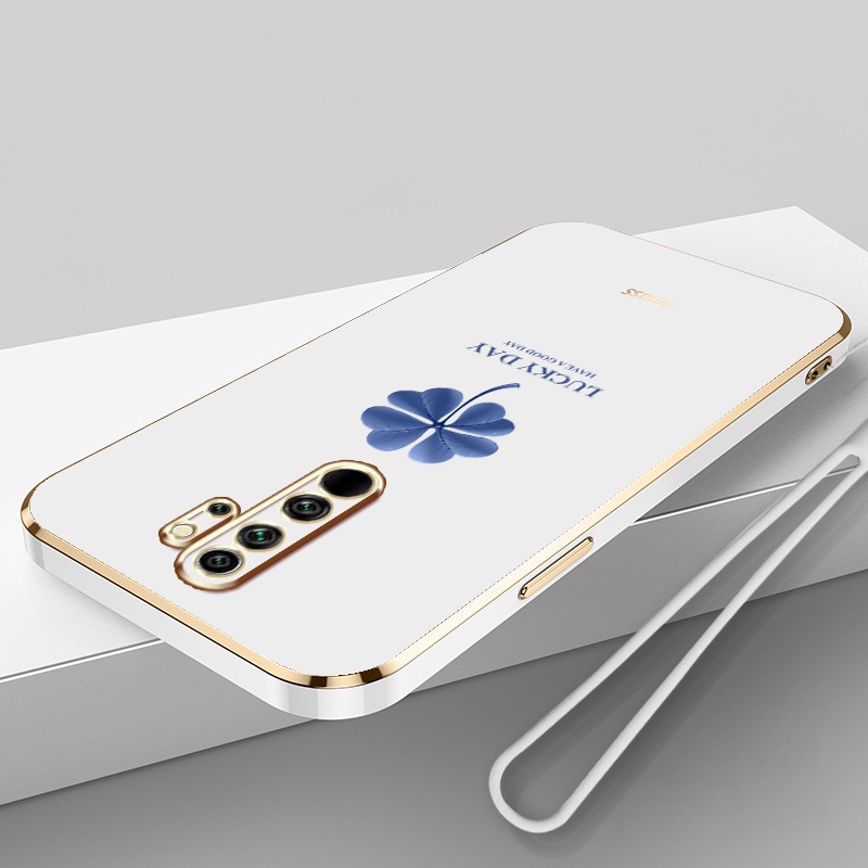 Ốp Điện Thoại Silicon Mạ Viền Đơn Giản Sang Trọng Cho Xiaomi Redmi Note 8 2021 Note 8 Pro