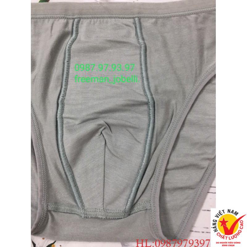 Quần xì nam size bình thường đến size đại Freeman 6040-6050,giá cty 69k-bán 45k,quần sịp cotton lụa[hình thật + video