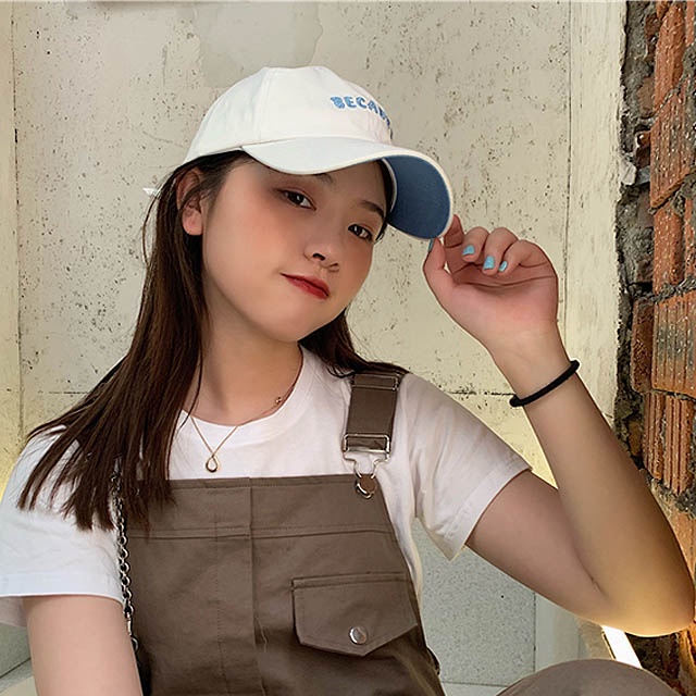 Mũ lưỡi trai nón kết nam nữ ulzzang Hàn Quốc thể thao cá tính thêu chữ đen trắng kaki đẹp
