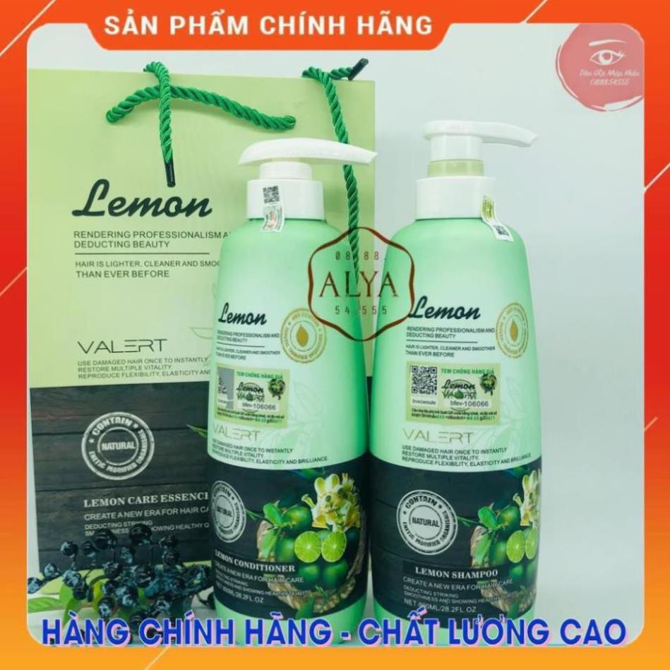 CẶP DẦU GỘI XẢ LEMON VALERT CHANH &amp; HOA BƯỞI| kích thích mọc tóc, ngăn gàu, nấm. CHÍNH HÃNG UK ALYA