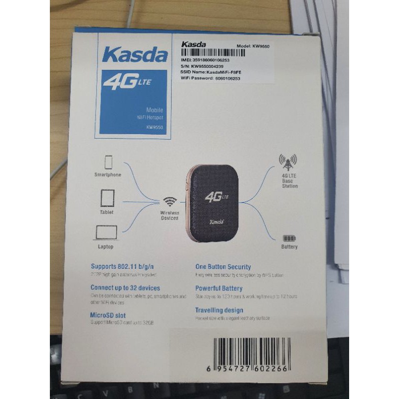 Bộ Phát WiFi 4G LTE Kasda KW9550 chính hãng | BigBuy360 - bigbuy360.vn