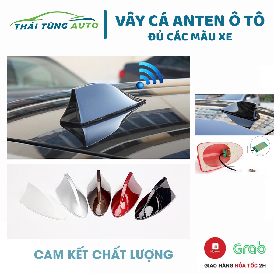 Vây cá mập ô tô, Ăng ten vây cá ô tô trang trí xe hơi tăng khả năng bắt sóng