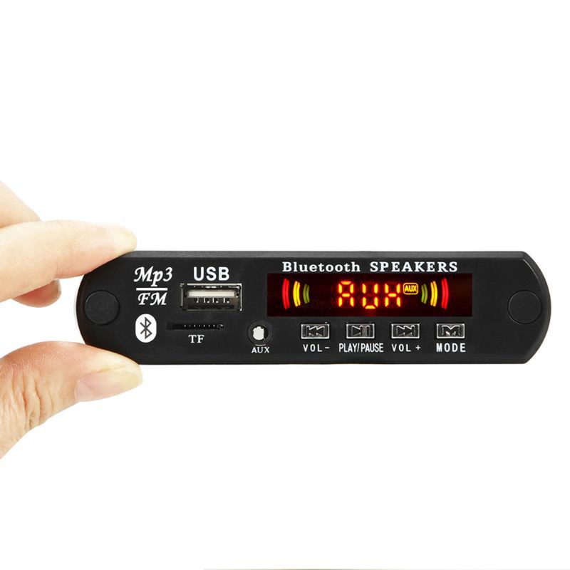 CRE  Automobile Car Bluetooth MP3 WMA FM AUX Decoder Board Plate Module TF SD Card USB Radio Car MP3 Speaker Accessorie