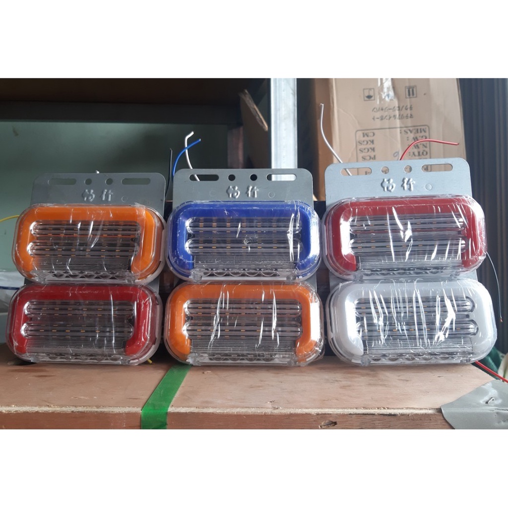 Đèn led hông, led sườn loại chữ C nhảy đuổi - 24v , kích thước L135*b83, mẫu mới . Hàng tốt đảm bảo không vào nước