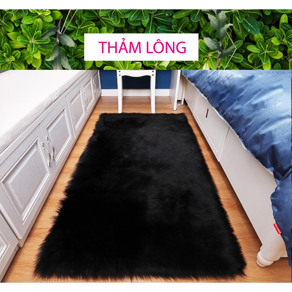 Thảm lông đen chụp ảnh - Thảm trải lót phông chụp ảnh trang trí