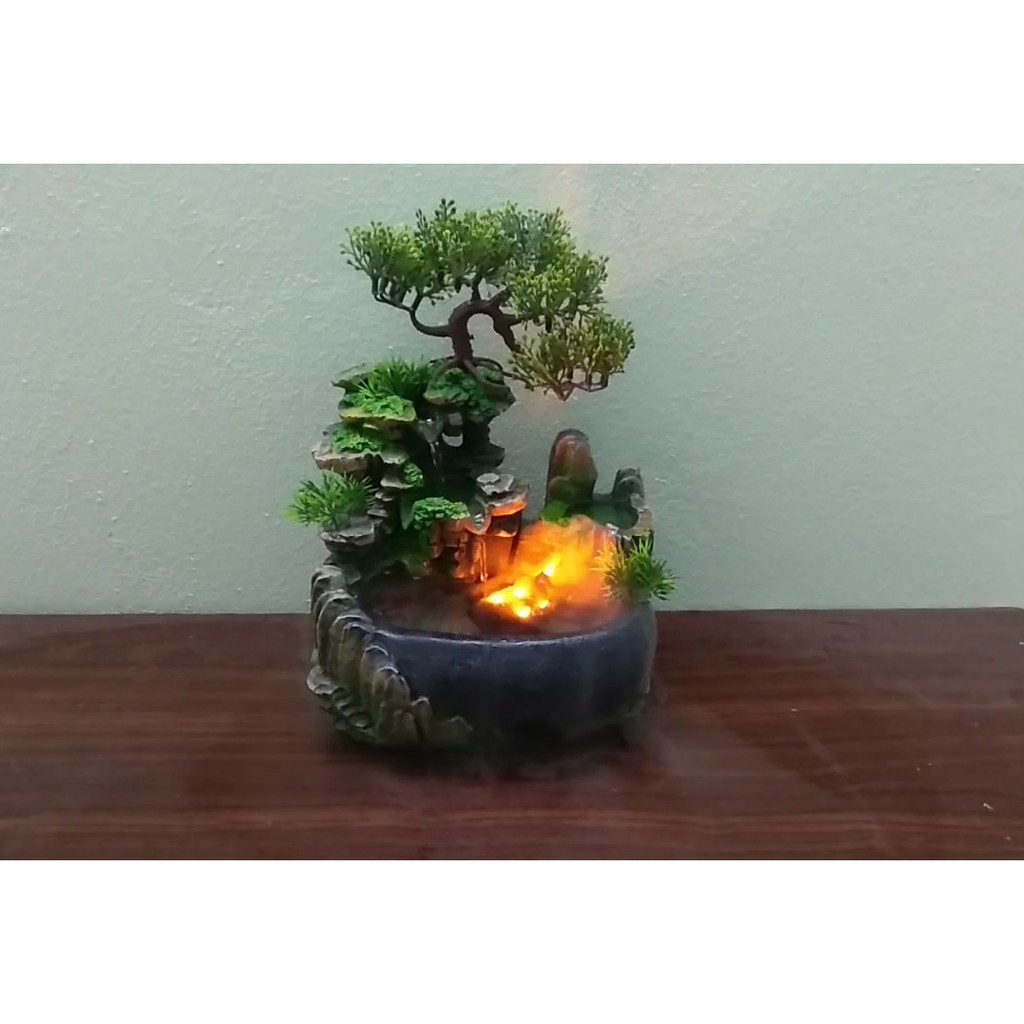 Máy tạo sương kèm đèn led đổi màu cho thác nước, tiểu cảnh, hồ cảnh mini