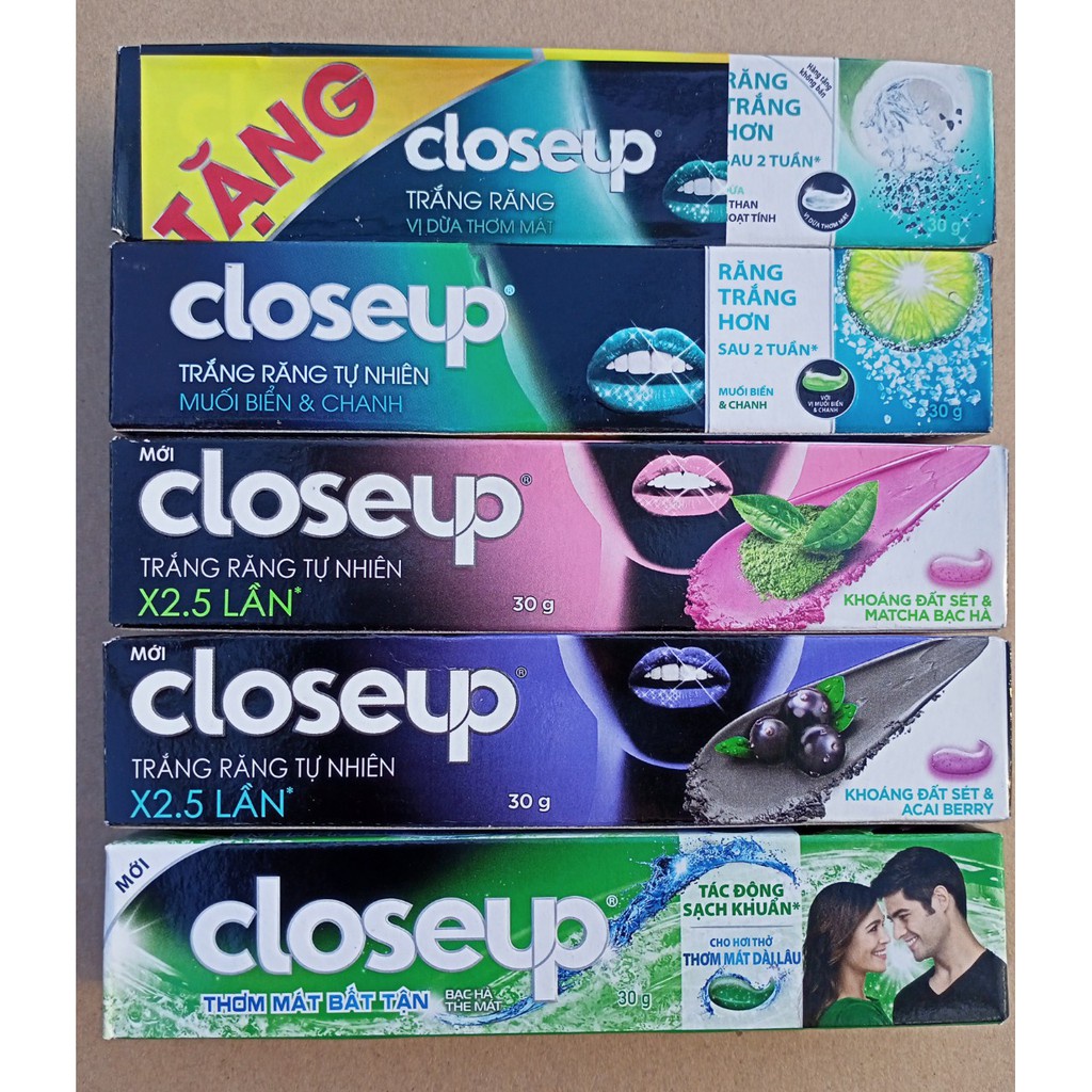 Kem đánh răng Close up 30g các loại